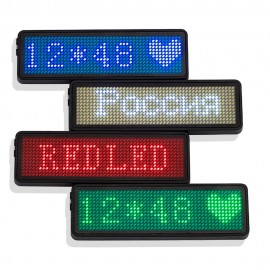 12*48 Pixels Rechargeable LED Name Badge LED Message Sign