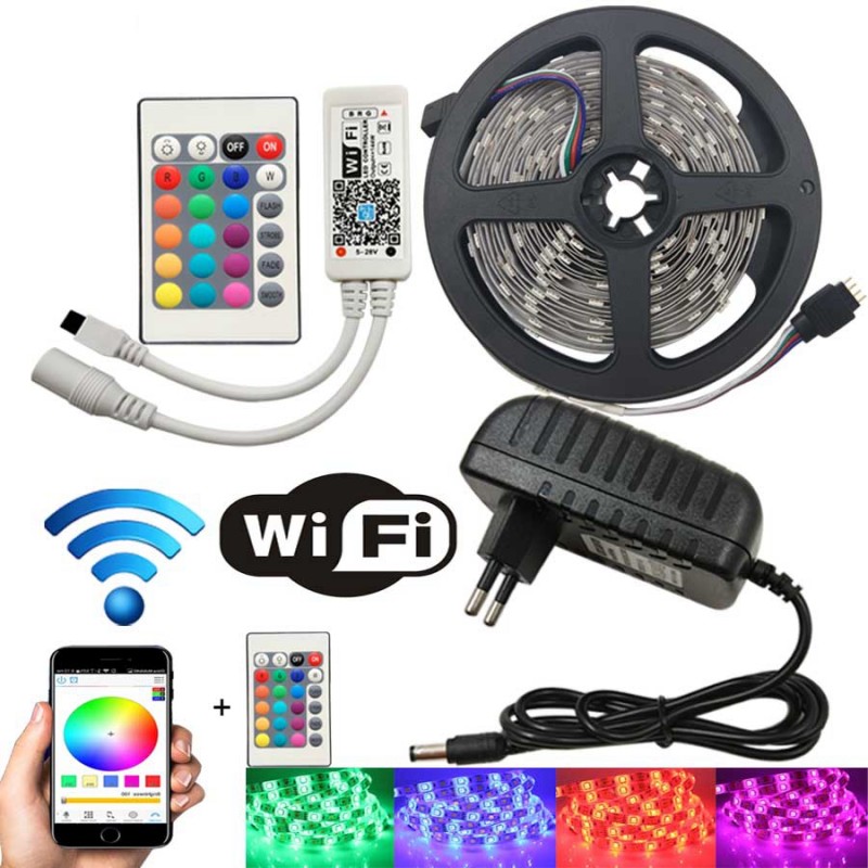 WiFi IR remote controlling LED Strip Light RGB Tape