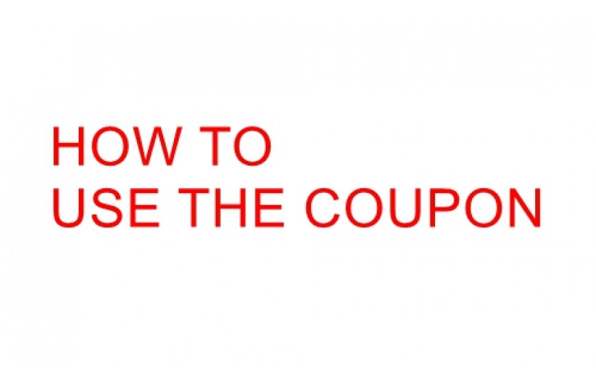 how to use the coupons