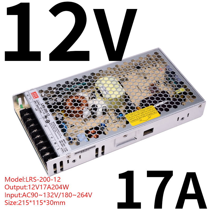 LED power supply MEANWELL LRS-200-12
