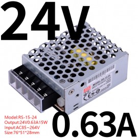LED power supply MEANWELL RS-15-24