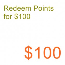 Redeem points for 100 US dollar